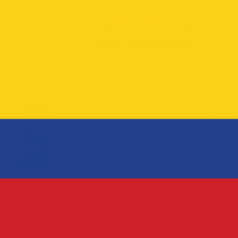 Colombia Flag Square